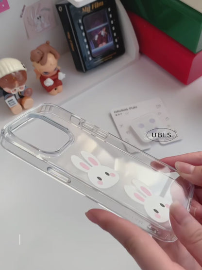 Coque de téléphone à motif de sourire esthétique pour iPhone / Samsung