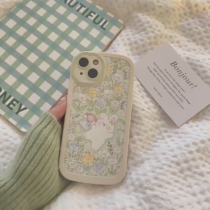 Vintage Floral Spring Aesthetic Phone Case iPhone 14 13 12 11 Pro Max case iPhone 14 13 12 11 case iPhone XS Max X XR case Cute Phone Case