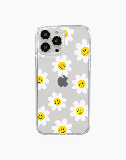 Smile Sun Flower Aesthetic Case iPhone - URBANLUSA