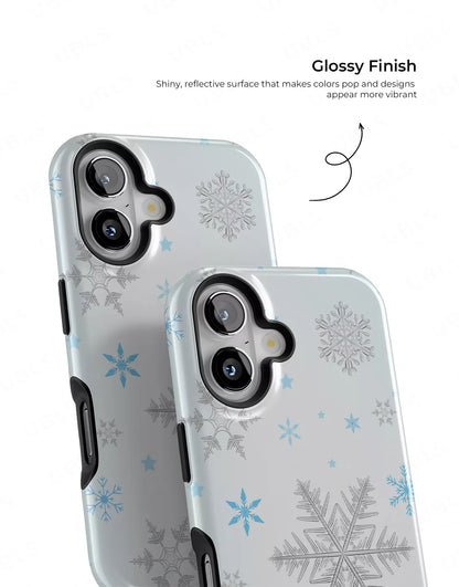 Aesthetic Winter Snowflakes iPhone Case