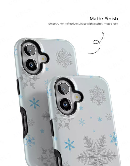 Aesthetic Winter Snowflakes iPhone Case