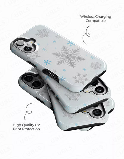 Aesthetic Winter Snowflakes iPhone Case