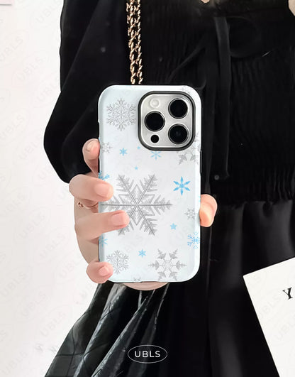 Aesthetic Winter Snowflakes iPhone Case