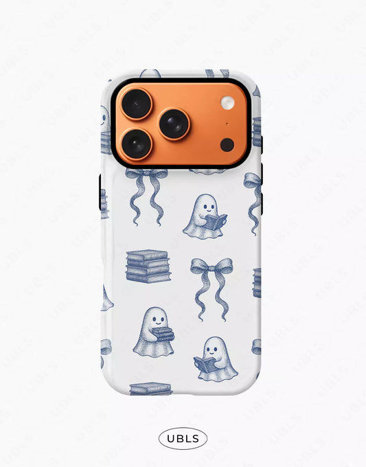 Kawaii Coquette Ghosts Love Books Phone Case