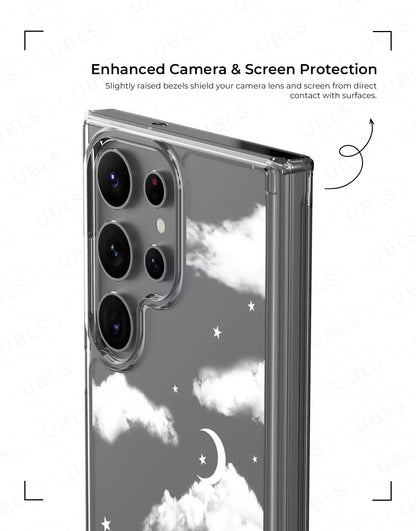Coque de téléphone à motif de sourire esthétique pour iPhone / Samsung