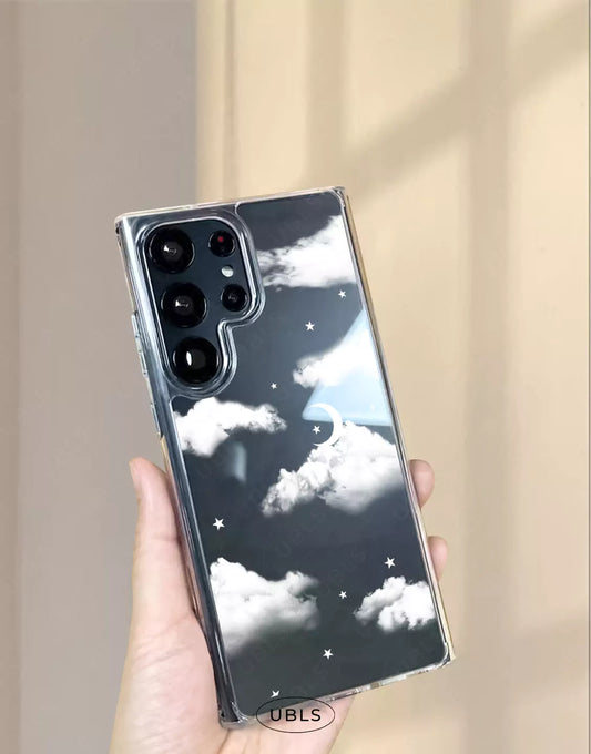 Coque de téléphone à motif de sourire esthétique pour iPhone / Samsung