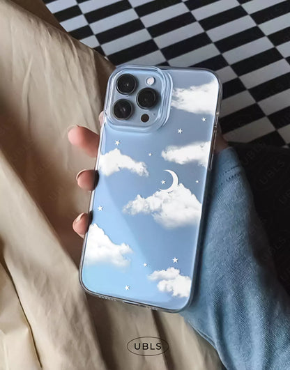 Coque de téléphone à motif de sourire esthétique pour iPhone / Samsung