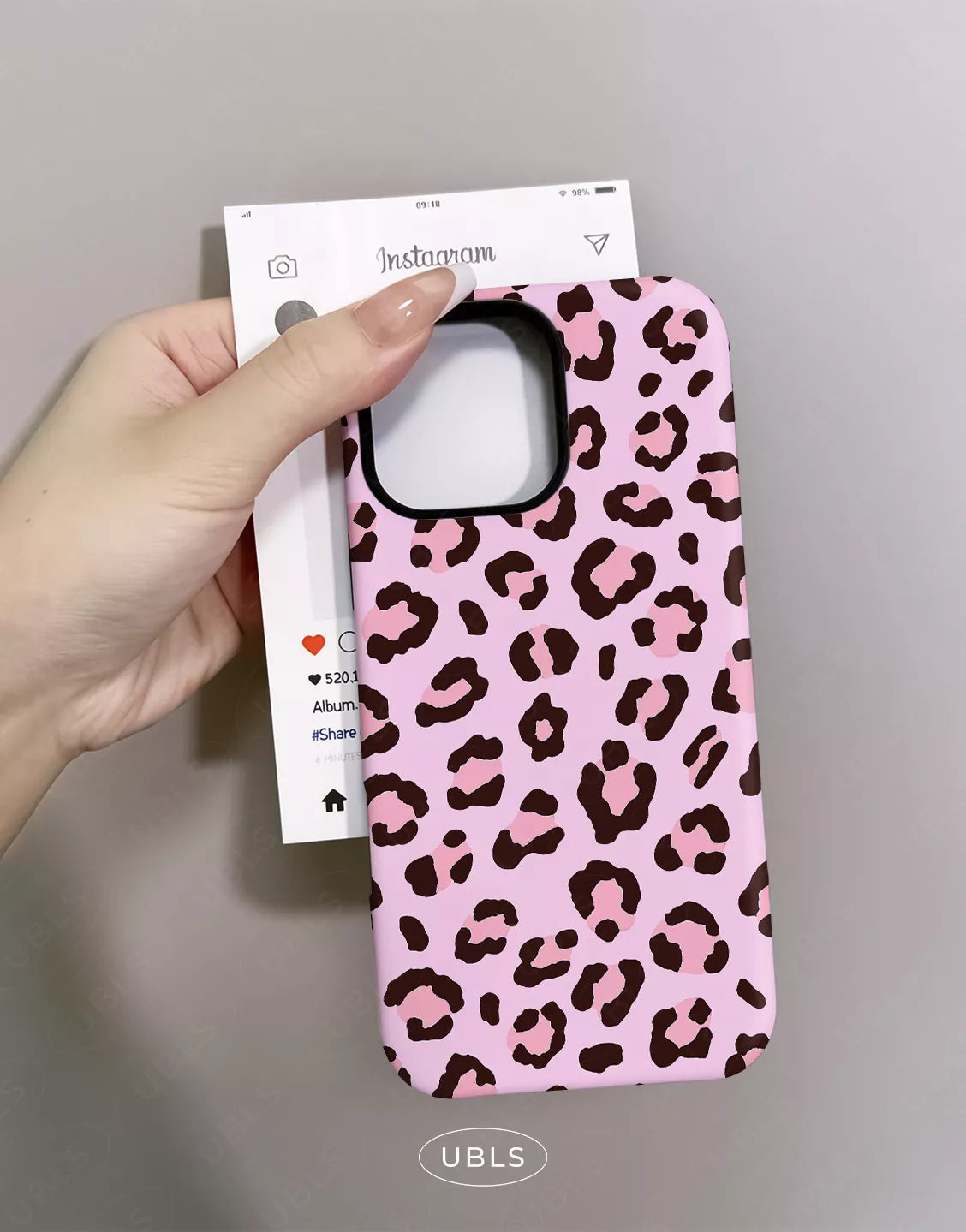 Pretty Pink Leopard Print iPhone Case