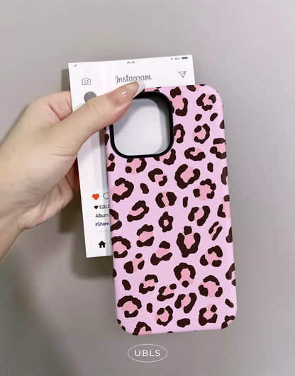 Pretty Pink Leopard Print iPhone Case