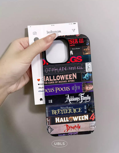 Retro Horror VHS Tape Collage Phone Case