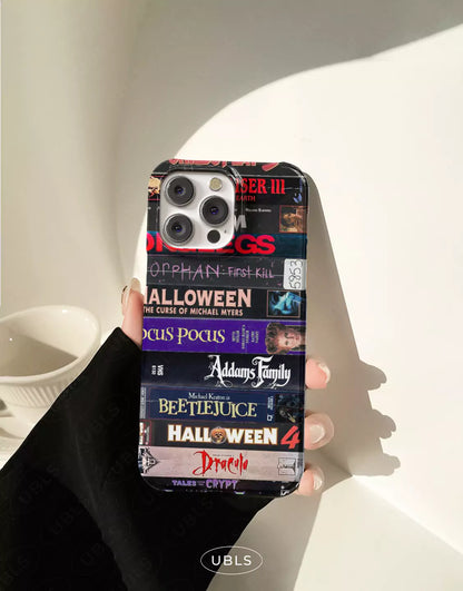 Retro Horror VHS Tape Collage Phone Case