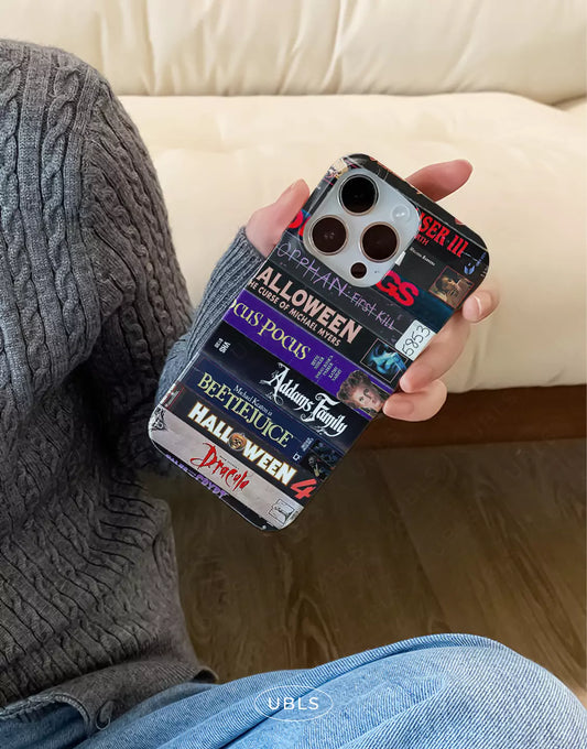 Retro Horror VHS Tape Collage Phone Case
