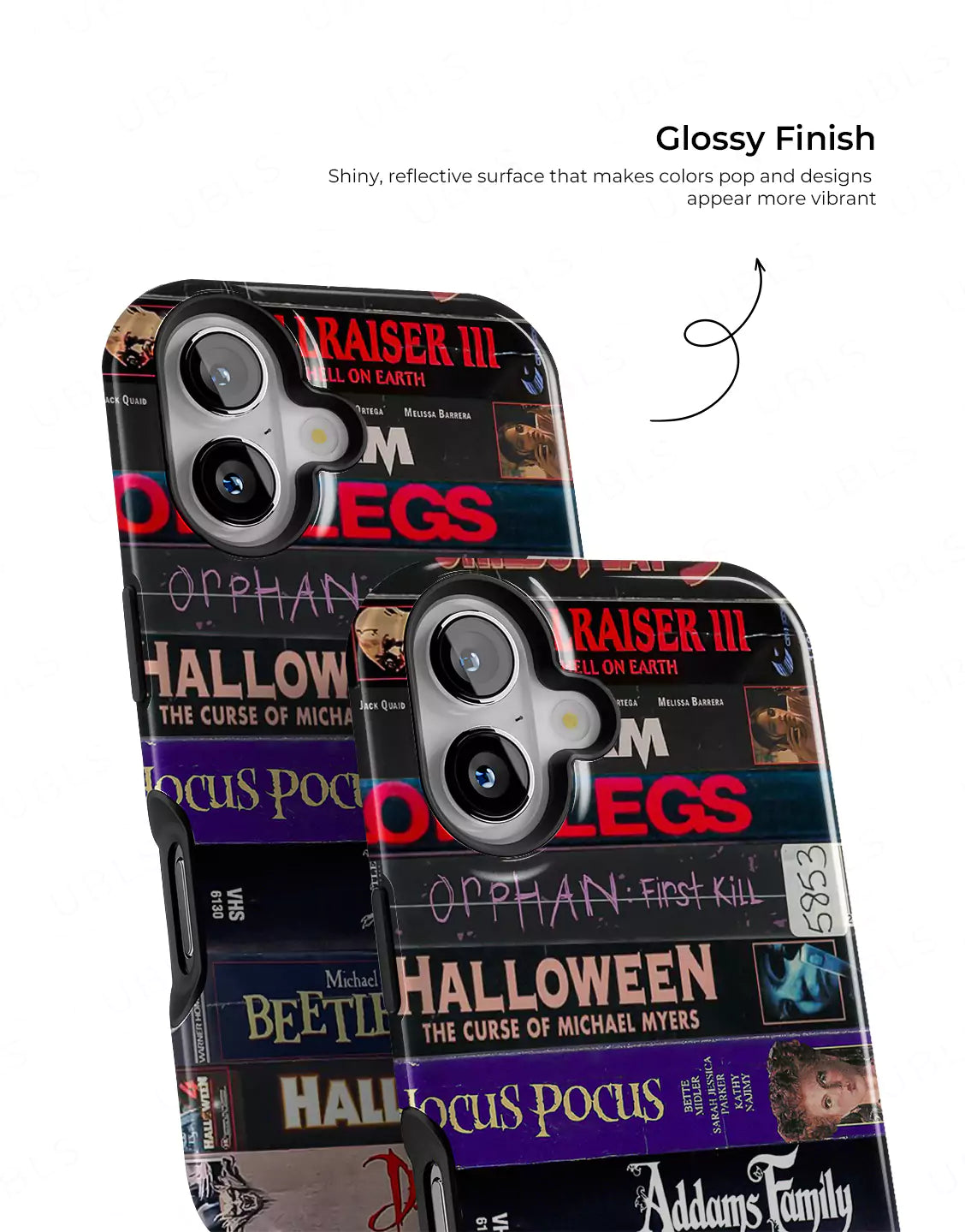 Retro Horror VHS Tape Collage Phone Case