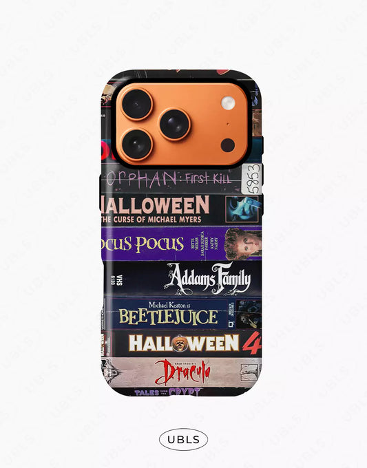 Retro Horror VHS Tape Collage Phone Case