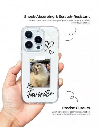 Personalized Custom Photo My Favorite Clear iPhone Case