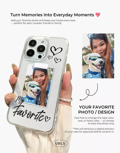Personalized Custom Photo My Favorite Clear iPhone Case