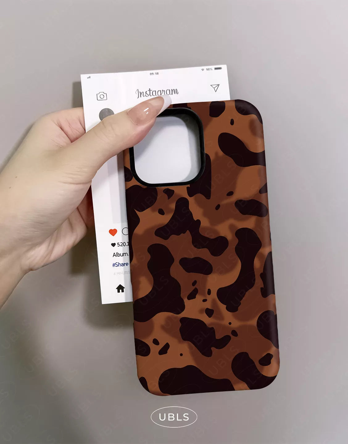 Luxe Tortoise Shell Pattern iPhone Case