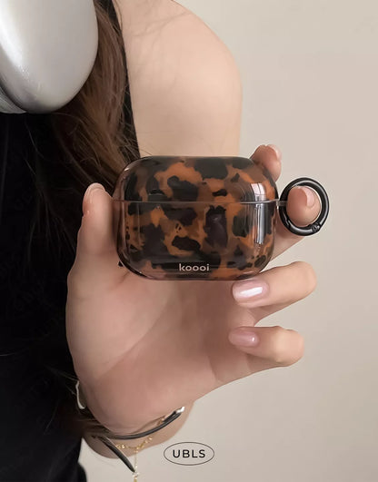 Tortoiseshell Amber Glossy AirPods Case
