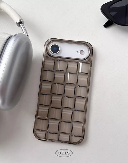 Vintage Green Woven Pattern iPhone Case