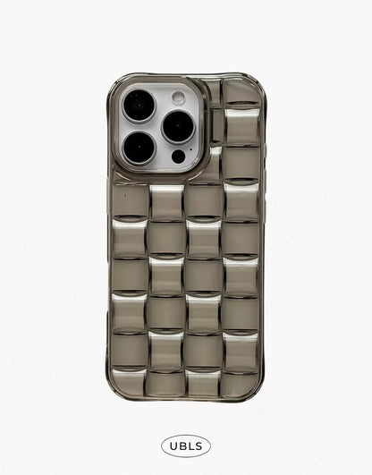 Vintage Green Woven Pattern iPhone Case