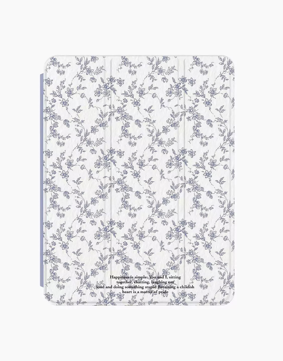 Beautiful Vintage Floral Print iPad Case with Pencil Holder for iPad 10.2 iPad Air 5 4th 3rd Generation 10.9 2022 10th iPad 9.7 5 6th 2020 2021 2024 Pro 11 Case