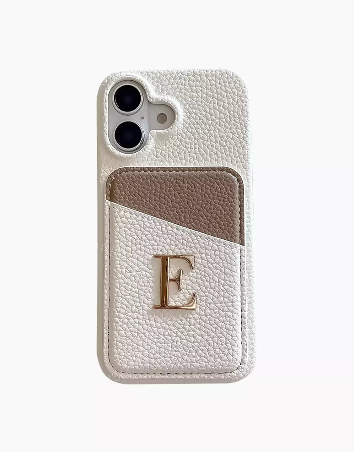 Custom Initial Name Leather Phone Case with Card Holder for iPhone 16 15 14 13 12 11 Pro Max Cute iPhone 16 15 14 13 12 11 Case Aesthetic Phone Case Gift for Her