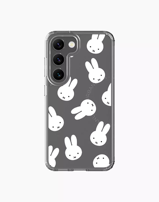 Cute Rabbit Clear Samsung Case
