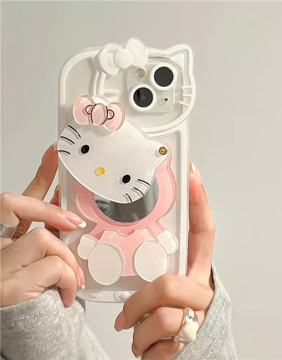 Coque iPhone transparente ondulée mignonne