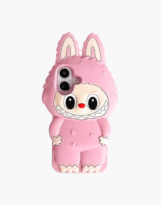 Kawaii 3D Rabbits Silicone iPhone Case - URBANLUSA