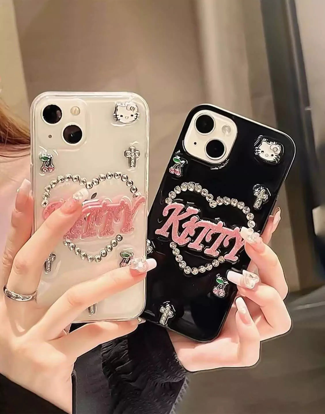 Kawaii Y2k Kitty iPhone Case - URBANLUSA