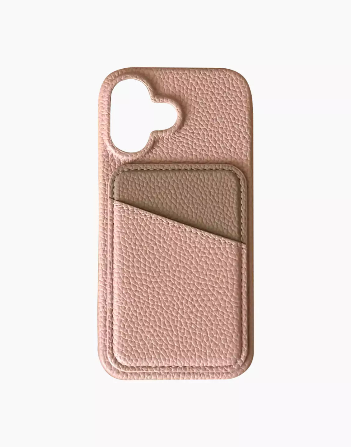 Cute Candy Color Deep Peach Leather Phone Case with Card Holder for iPhone 16 15 14 13 12 11 Pro Max Cute iPhone 16 15 14 13 12 11 Case Aesthetic Phone Case Gift for Her