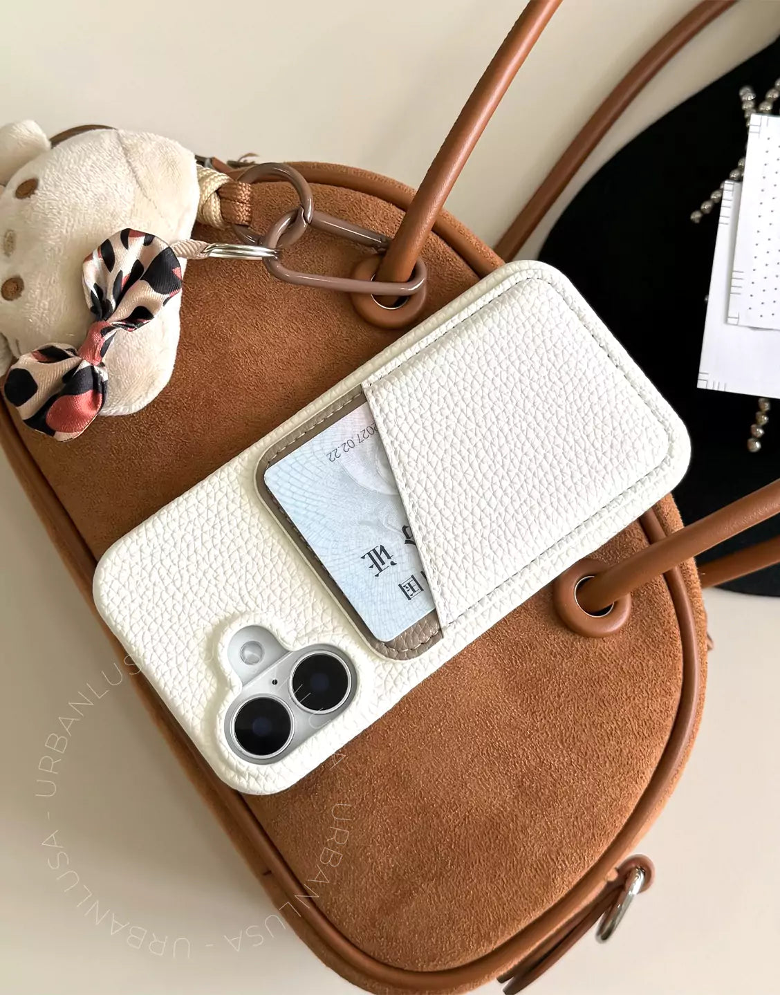 Cute Candy Color Leather Phone Case with Card Holder for iPhone 16 15 14 13 12 11 Pro Max Cute iPhone 16 15 14 13 12 11 Case Aesthetic Phone Case Gift for Her