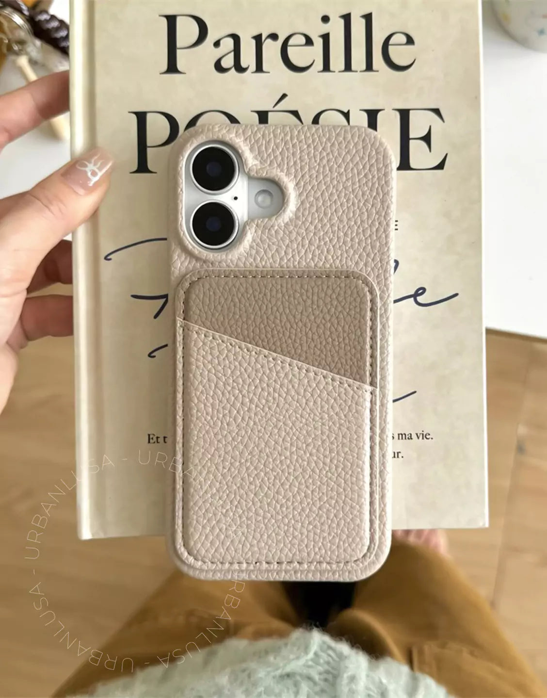 Cute Candy Color Leather Phone Case with Card Holder for iPhone 16 15 14 13 12 11 Pro Max Cute iPhone 16 15 14 13 12 11 Case Aesthetic Phone Case Gift for Her