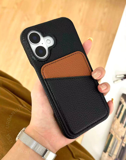 Cute Candy Color Leather Phone Case with Card Holder for iPhone 16 15 14 13 12 11 Pro Max Cute iPhone 16 15 14 13 12 11 Case Aesthetic Phone Case Gift for Her