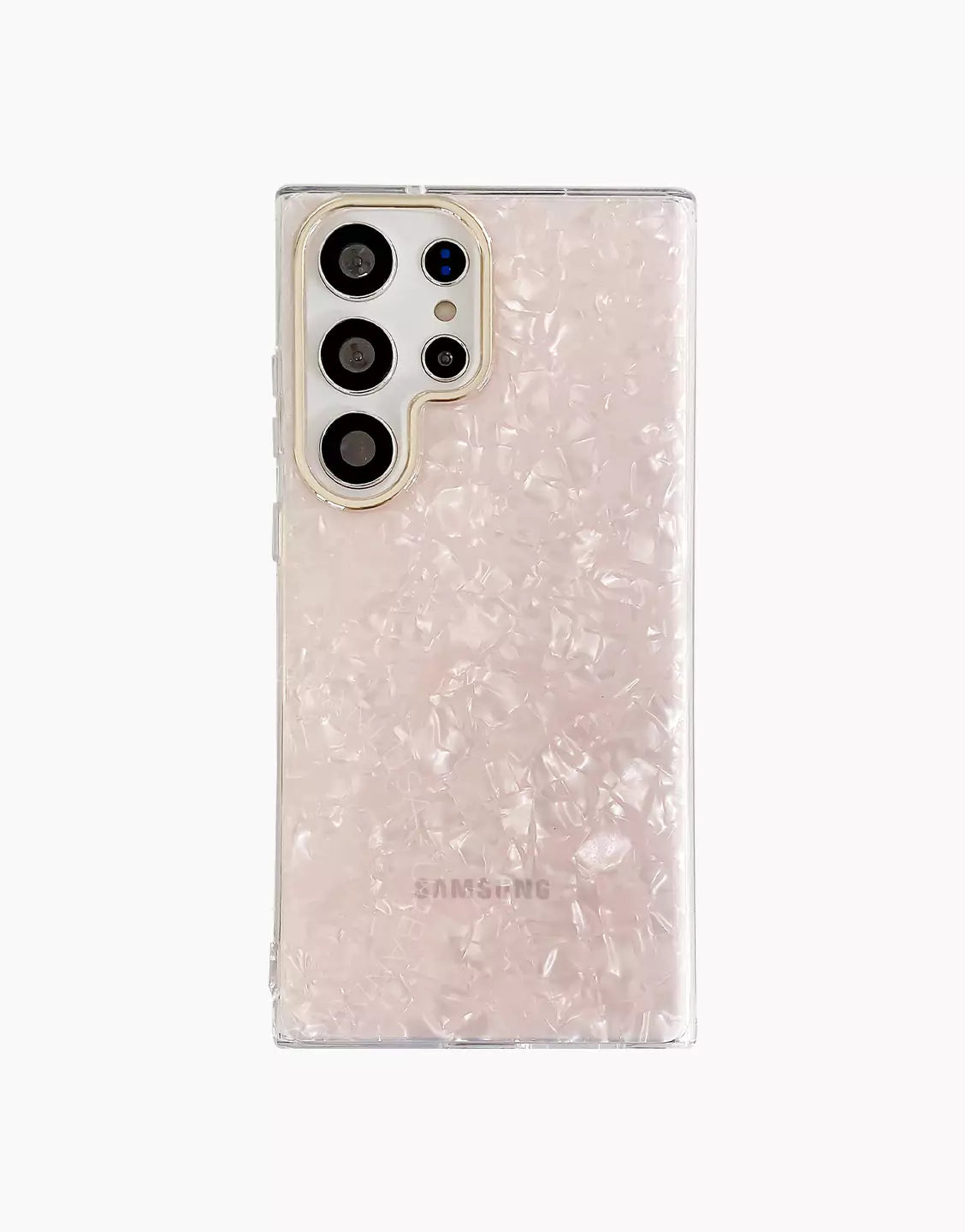 Luxury Pink Dreamy Shell Pattern Glitter Samsung Case