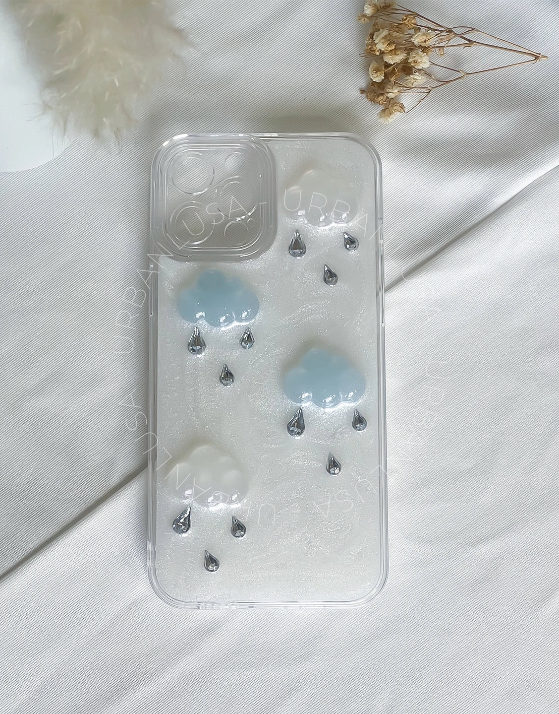 Prachtige glitter bling doorzichtige iPhone-hoes