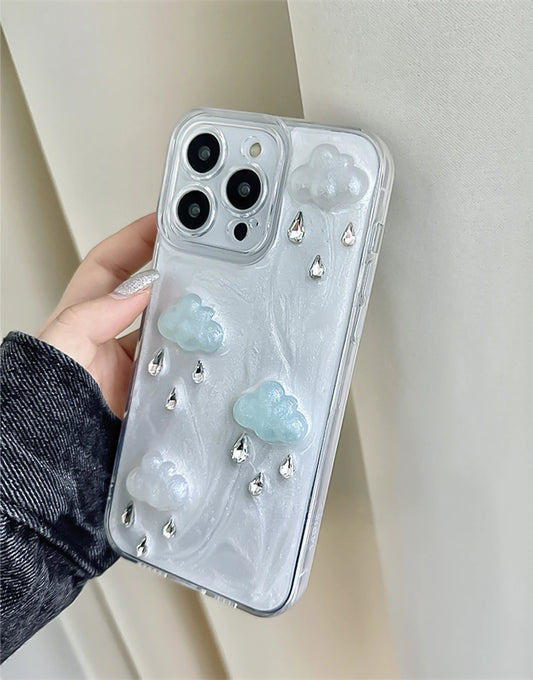 Prachtige glitter bling doorzichtige iPhone-hoes
