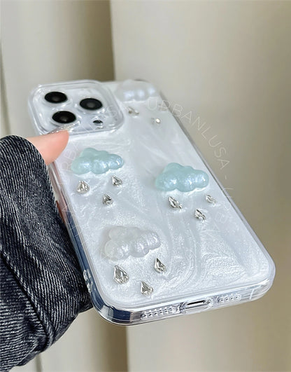 Prachtige glitter bling doorzichtige iPhone-hoes