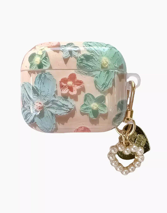 Retro Pink Flowers AirPods Case - URBANLUSA