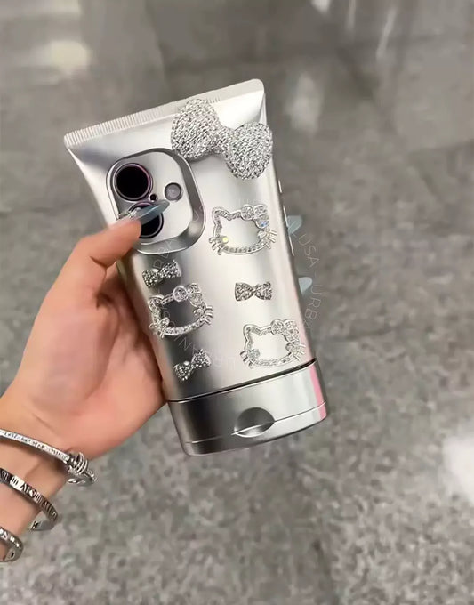 Prachtige glitter bling doorzichtige iPhone-hoes