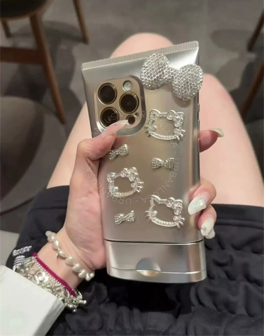 Prachtige glitter bling doorzichtige iPhone-hoes
