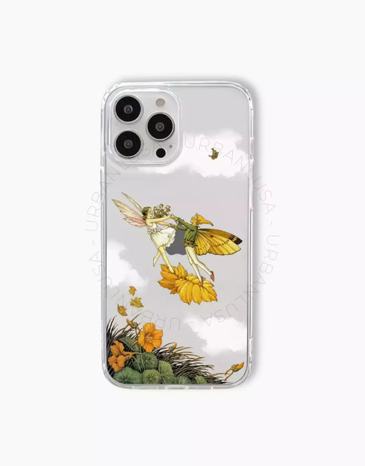 Coque de téléphone à motif de sourire esthétique pour iPhone / Samsung