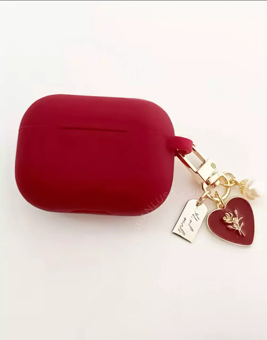 Matte Red Vintage Aesthetic AirPods Case - URBANLUSA