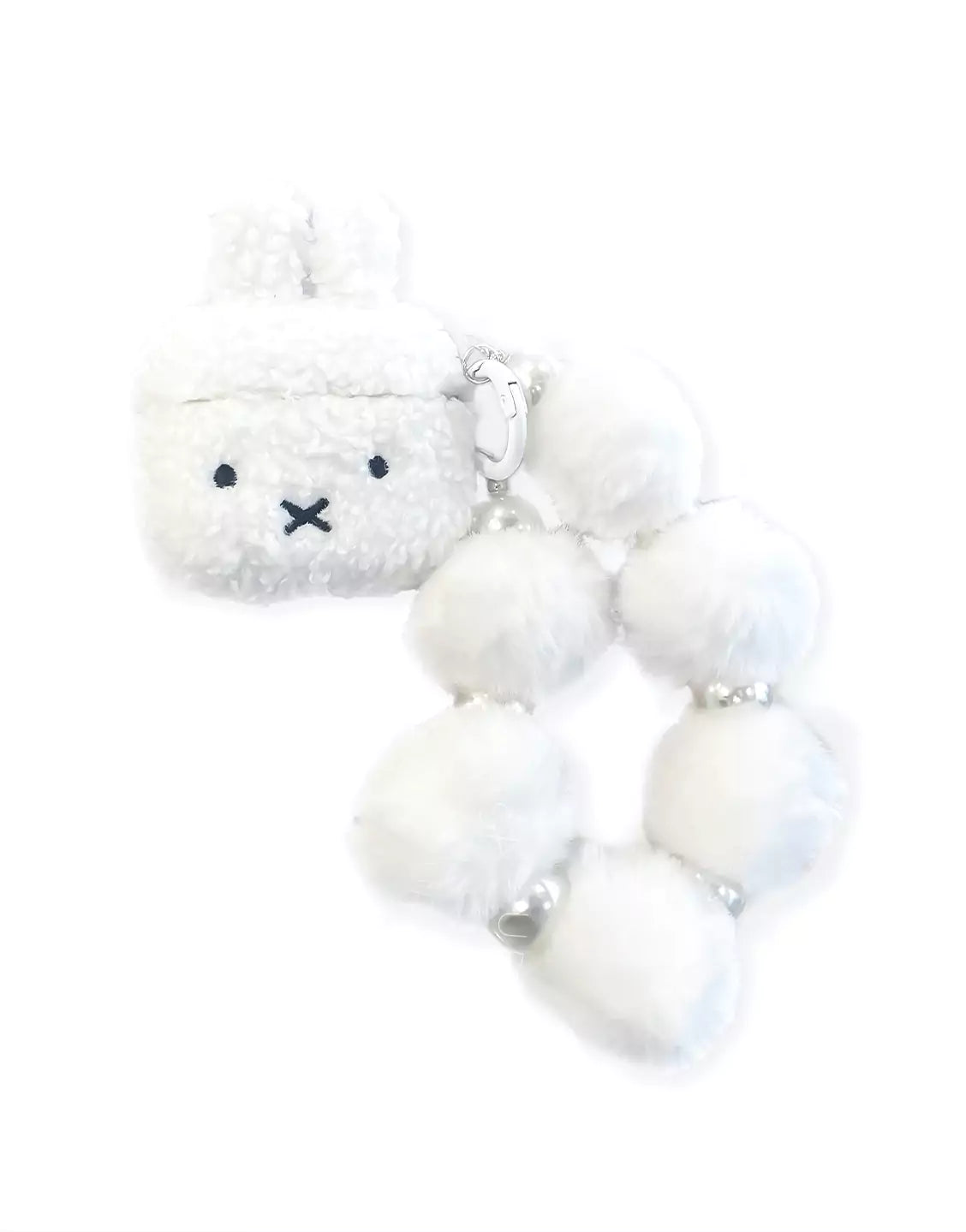 Winter Kawaii Rabbit Plushie AirPods Case